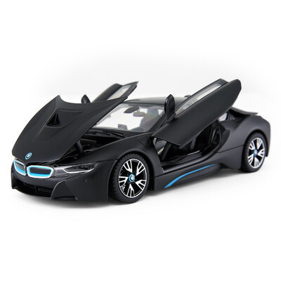 

Star (Rastar) сплав автомобиль BMW i8 может открыть три автомобиль BMW моделирования 1:24 56500 черного