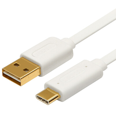 

Shanze (SAMZHE) Тип-С / USB3.1 тонкой плоским кабелем USB 2.0 Эндрюсом быстрой зарядкой линия зарядки кабелем Поддержка просо 5 / 4C / музыки как Huawei P9 / P10 Белый 1 метр КАМИ-Д20