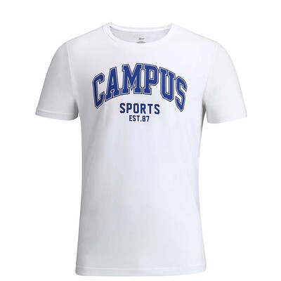

【Jingdong Supermarket】 Xtep (XTEP) men's sports leisure short-sleeved round neck soft and comfortable sweat-absorbent t-shirt men's clothing 883229019329 white L