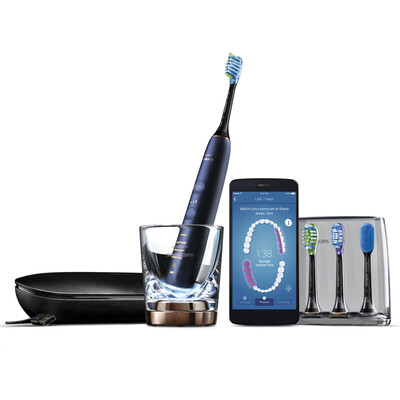 

Philips PHILIPS electric toothbrush HX9954 52 diamond bright white intelligent charging adult sonic toothbrush Bluetooth version Star Blue