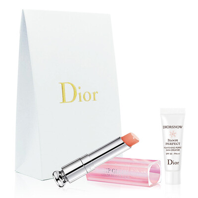 

Dior (Dior) charm lip balm gift bag (Feng lipstick 004 # + beauty repair Yan milk 3ml / Brightening Yan Yan milk 3ml / sleep mask 3ml) three gifts random one