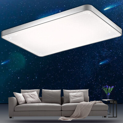 

Первый раз (sdhouseware) светодиодные потолочные лампы гостиной Crystal Light Star современный прямоугольный прямоугольный Galaxy просто атмосферное освещение лампы 90 * 58см три цветовой температуры