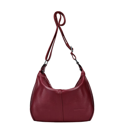 

Crocodile CROCODILE cowhide large capacity elegant lady shoulder Messenger bag 12512108-18 wine red color