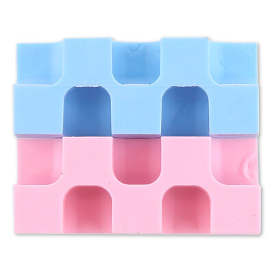 

KOKUYO) Japan imported multi-angle students test art eraser office stationery 2 / bag (blue / pink) KESHI-U750-3