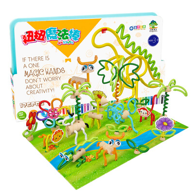 

Jingdong supermarket] Zhibong ZBOND TOY twisted pole piece of wood children's puzzle early education assembled toys integrated storage box