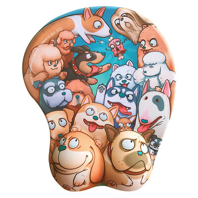 

Should be cool cool EXCO Bapo Wang designer original wave wave mouse pad wrist oversized original cute cartoon thick three-dimensional silicone home office hand care wrist pad MSP038