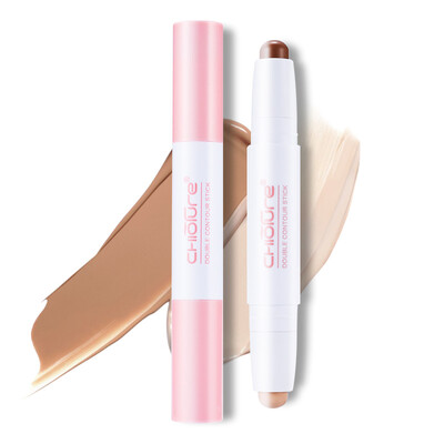 

Juvenile spring CHIOTURE double-headed high-light repair capacity bar (light and shadow shape to highlight the outline of three-dimensional V face shadow shadow stick)