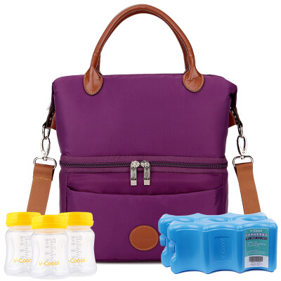 

Jingdong Supermarket V-Coool City double breast milk fresh package back milk pack ice packs package package orange including dry blue ice 2 wide mouth PP storage bottle 3