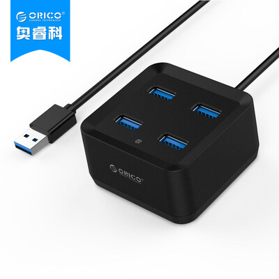 

ORICO DH4U USB30 Splitter High-speed expansion 4-port hub Notebook desktop computer converter Black square 1 meter