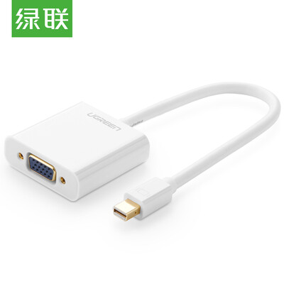 

Зеленый Альянс (UGREEN) Mini DP to VGA Converter Mini Displayport адаптер Apple MacBook / Air Pro Lightning Интерфейс Адаптер проектора Белый 10458