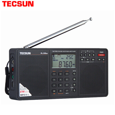 

Tecsun radio audio MP3 player elderly card full-band stereo entrance examination English listening four six black PL398MP