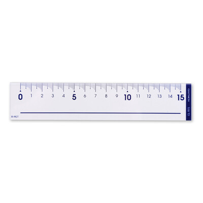 

KOKUYO student office portable scale transparent ruler 15cm blue CL-R15