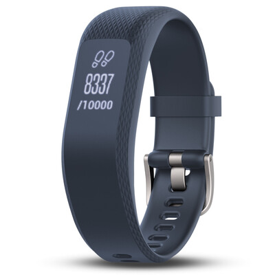 

Дерек (GARMIN) vivosmart 3 синего оптического интеллектуального движение браслетого сердце автоматического сна контроль монитора сердечного ритма в режиме реального времени напоминание вызова Bluetooth часы движение S / M No.