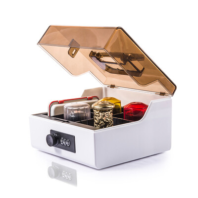 

Jinlongxing glosen B8056 password lock financial seal box official seal storage box white coffee