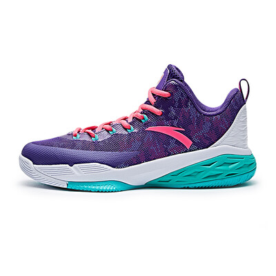

Anta (ANTA) men's shoes 11721306 cushioning wear basketball boots Ling pole technology NBA series basketball shoes bright blue -2 10.5 (male 44.5)