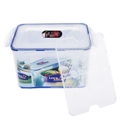 

Locks&buckles plastic sealed storage box storage box storage box storage box can be used as medicine box medicine box storage box storage box HPL838 transparent 9L