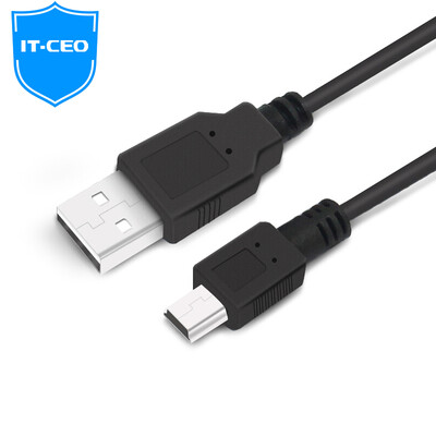 

IT-директор V08AN Mini USB зарядка линия кабель питания поддерживает мини-USB телефон / MP3 / MP4 / MP5 только для зарядки с использованием 0,3 м черный