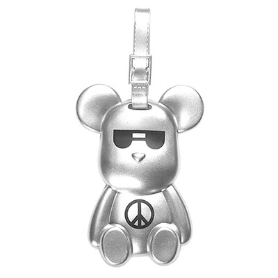 

Violent Bear (POPOBE) 5-inch bear Aberdeen travel card creative cartoon cartoon characters ornaments ornaments ornaments puzzle toys doll dolls travel suitcase listed tag black glasses
