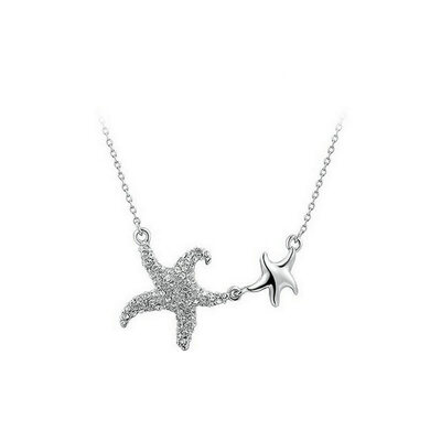 

Yoursfs @ Brand New Fashion Womens Gift Jewelry Color Statement Double Starfish Necklace Pendant Women Lady Party Wedding