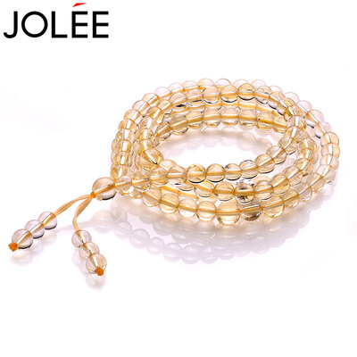 

Feather JOLEE natural crystal bracelet multi-layer bracelet fashion color gem bracelet to send his girlfriend honor wife gift yellow