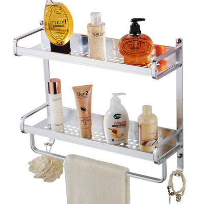 

Balle TL503-2 space aluminum double bathroom shelf multi-function bathroom accessories