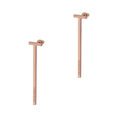 

Emporio Armani Women 's Rose Gold T - Shaped Ear Stud EGS2345221