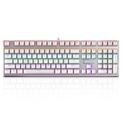 

Лей Бай (Rapoo) V700S льда свет смешивания издание механической клавиатуры игровой клавиатуры клавиатура с подсветкой клавиатура компьютера клавиатура ноутбука ось белый чай