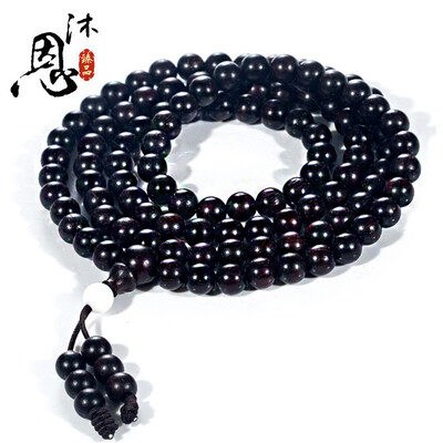 

Mu En lobular red sandalwood mud black pearl Venus hand string 108 * 6mmSC25450