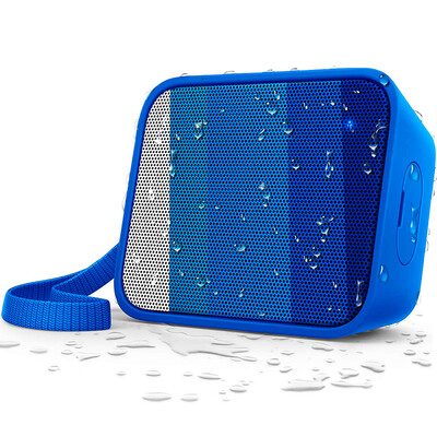 

Philips (PHILIPS) BT110A музыкальная шкатулка магия Bluetooth динамик водонепроницаемый портативный мини-стерео телефон / компьютер небольшой аудио сабвуфер открытый спорт громкая связь синий