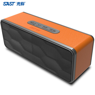 

SAST T2 Bluetooth audio wireless 40 mini portable card phone speaker subwoofer small steel gun AUX audio orange