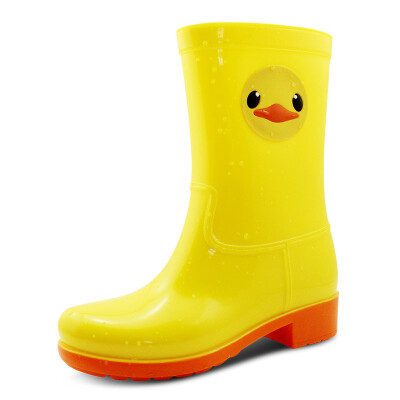 

DRIPDROP rain boots in the tube fashion cute pet waterproof rain boots rubber shoes water shoes P003 yellow 35 yards