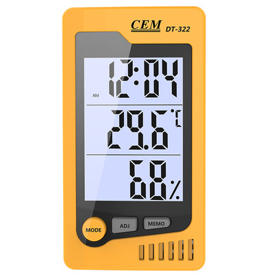 

Huashengchang (CEM) multi-function temperature and humidity meter DT-322 indoor table (orange)