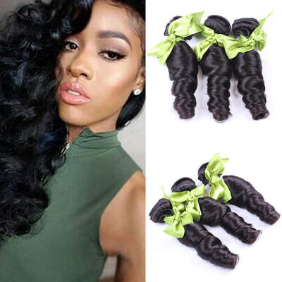 

Cheap 4 Bundles 7A Peruvian Virgin Aunty Curly Hair Bouncy Curls hair Funmi Hair Weave Mink 100 Human Virgin Curly Hair Weave