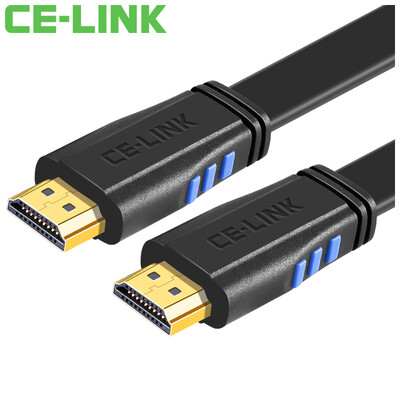 

кабель CE-LINK HDMI 2 м цифровой HD кабель версии 2.0 HDMI кабель ТВ компьютер 4K * 2K 24K позолоченные проводниковая проекторы черного нейлона сетки сплава A2529
