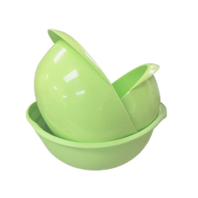 

Kitchen utensils wash rice screener Plastic wash basin wash basin three-piece U-6104