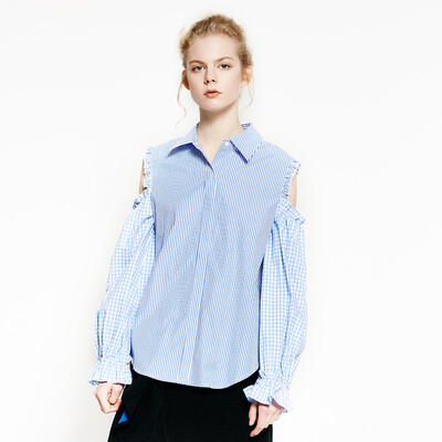 

UR Youth Women&39s Striped Striped Fashion Cardigan YV08S2BN2000 Blue