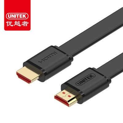 

Улучшенный человек (UNITEK) HDMI линия HD линии 1,5 м 2,0 3D компьютер 4K цифрового видео кабель для передачи данных телевизионной приставки подключен к югу от плоской проволоки кабеля Y-C1015ABK