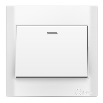 

Midea (Midea) switch panel 86 four open dual control with fluorescent E03 elegant white