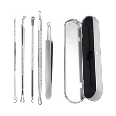 

BEETHOVEN set of acne needles 5 piece set acne needle nail clipper set cell clip acne needle squeeze acne tool pick acne needle to black pin