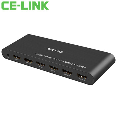 

CE-LINK HDMI5x1 пять в интеллектуальный коммутатор с удаленными компьютерами 5, соединенными в высокой четкости телевизионного видеокоммутатора сплав Издание 2515