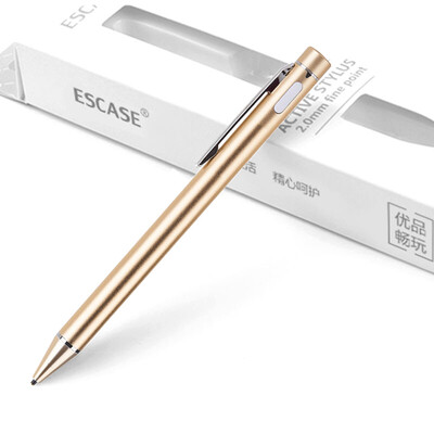 

ESCASE Apple iPad емкостная ручка для стилуса, совместимая с Microsoft Surface / Huawei / Samsung и другим мобильным телефоном для планшетных ПК с мобильным телефоном Smart Touch с функцией зарядки для бизнеса Gold Hao gold