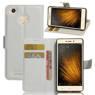 

GANGXUN Xiaomi Redmi 3X Case High Quality PU Leather Flip Cover Kickstand Anti-shock Wallet Case for Xiaomi Redmi 3X