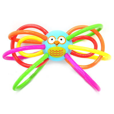 

manhattan toy Manhattan ball baby toothbrush hand holding ball child toothbrush rattan toy can be funny owl