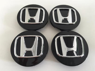 

4pcs × 69 мм или 2.75 черный колеса значок Центр ШАПКИ для HONDA ACCORD гражданского пилота