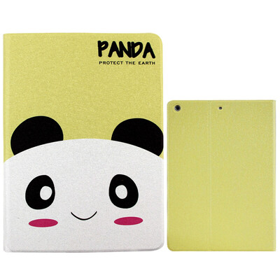 

Sanctuary (Sendio) Apple iPad Air / 5 three fold intelligent sleep protective cover / protective shell silk silk pattern light drop cartoon series giant panda