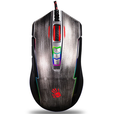 

Shuangfeiyan A4TECH bloody ghost P93 flashing star light micro-5K color diffuse mouse gaming gaming mouse wired USB lol macro programming 168 million color