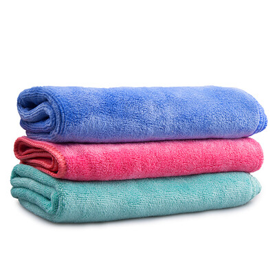 

The green of the special thick grind fiber towel towel car wash towel absorbent towel car supplies car wash cloth clean hair can not lose thick 3 loaded 40 40cm