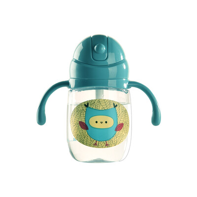 

babycare baby learn cup детские чашки соломенные чашки детские герметичные бутылки с водой Miklock blue 260ml-B2700