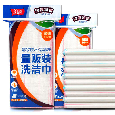 

Jingdong Supermarket] Lee Tim thickening of the sale of 10 pieces of cloth wipes cloth cleaning cloth wash towel cloth