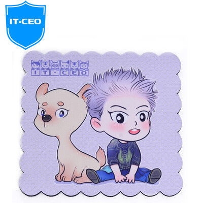 

IT-CEO X420B thick cloth cartoon game mouse pad business office keyboard desktop small mouse pad for laser mouse hero alliance 22X20cm color